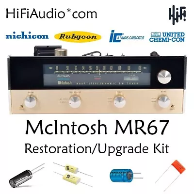 McIntosh MR67 Tuner Restoration Recap Repair Service Rebuild Kit Capacitor • $95