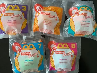 Vintage 1996 McDonald's Nickelodeon Tangle Set Of 5 Happy Meal Toys • $5.50