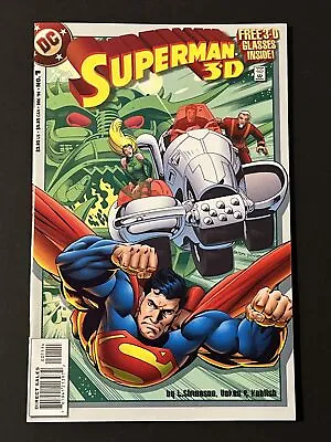 Superman 3D #1 3-D W/ Glasses Intact DC Comics 1998 VF+ • $9.99