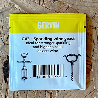 Gervin GV3 - Sparkling Wine & Champagne Yeast - 5g • £1.76