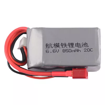 Rc Receiver Battery 6.6V 850mAh 2S 20C Lipo Battery For Rc Drone Boat Car • $16.97