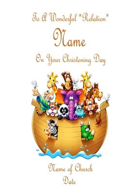 £3.39 • Buy Christening Baptism Personalised Greeting Card Grandson Son Daughter