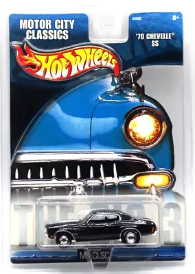 Hot Wheels 2004 Motor City Classics 1970 Chevy Chevelle Black GYRR's • $5.99