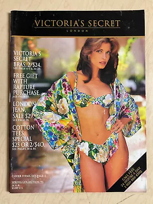 Vintage Victoria's Secret Spring Collection 1993 Stephanie Seymour Sexy Cover • $39.99