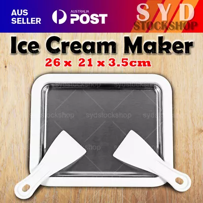 Ice Cream Maker Yogurt Frozen Pan Mini Fried Yogurts Machine Rolled Homemade DIY • $17.18