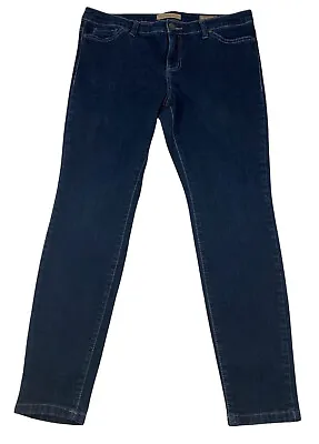 Nine West Vintage America Womens Jeans Size 12p 33x28 Match Stick Skinny Dark  • $23.99