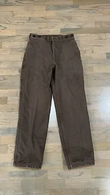 Vintage Filson Flannel Lined Canvas Pants Made In USA Style 14040 Size 30x30 • $139.99