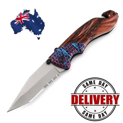 Hunting Folding Browning Tactical Pocket Knife Survival Outdoor Camping Boker • $29.99