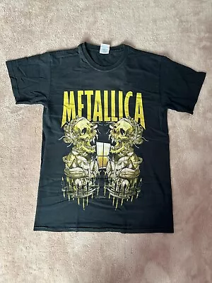 Vintage 2003 Metallica Graphic Print T Shirt Small Black Pushhead Mens  • £17.99