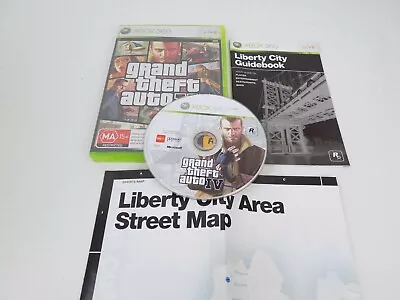 Mint Disc Xbox 360 Grand Theft Auto IV 4 Includes Map + Manual - Inc Manual • $19.90