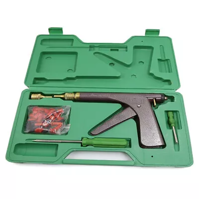 Portable Car Bike Tire Plugger Tire Wheel Repair Gun W/Plugs Rubber Plugging Kit • $40.01