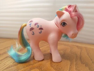Vintage My Little Pony G1 Rainbow Pony Parasol Great Hair And Symbol Slight Cut • $7