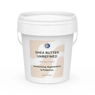 Mystic Moments | Shea Butter Unrefined Organic - 100% Pure And Natural - 1Kg • £11.95