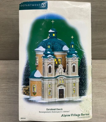 $69.99 • Buy Vintage Dept 56 Alpine Village Christkindl Church Christmas 805530 Rare W/ Box