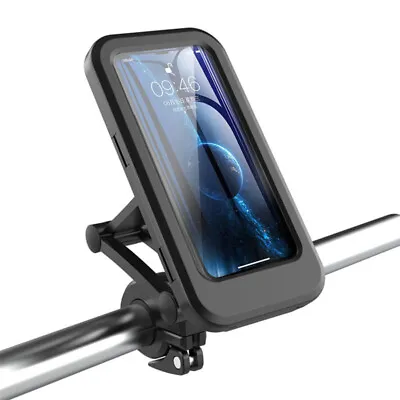 Motorcycle Bike Handlebar Phone Mount Holder Waterproof Case For IPhone Samsung • $14.97