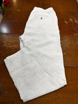 $29.99 • Buy Caribbean Linen Mens Pant Size 40x34 Solid Made In Sri Lanka Beach Summer