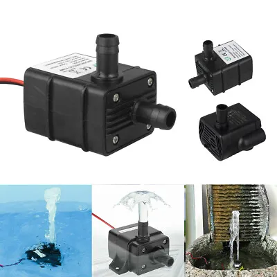 Mini Water Pump Quiet 12V 240L/H USB Brushless Motor Submersible Pool Water Pump • $10.50
