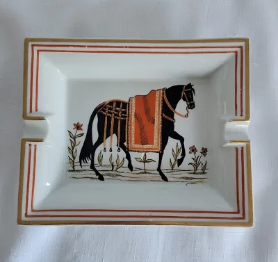 $260 • Buy Hermes Authentic Vintage Collectable Porcelain Horse Ashtray Made In France
