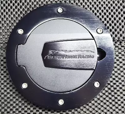 SHR Show Special Brushed Black Engraved Fuel Door For 2010-14 Mustang • $137