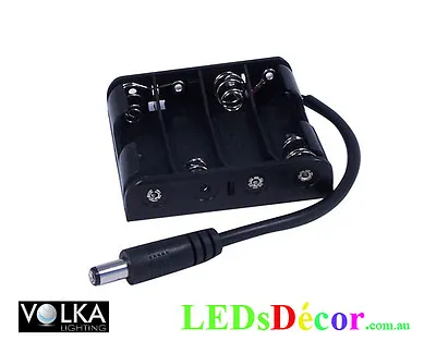 Battery  Holder Pack 4 AA 6V With DC Connector • $5.70