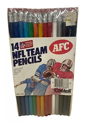 Rare Sealed Vintage 14 Faber Castell AFC NFL Football Team No. 2 Pencils • $39.97