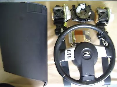 Nissan 350Z Complete AIRBAG Kit  Steering Wheel With Air Bag Seat Belts + Dash  • $550