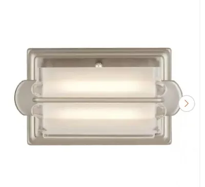 Home Decorators Collection Saltarell 8-Watt Brushed Nickel LED Wall Sconce • $20