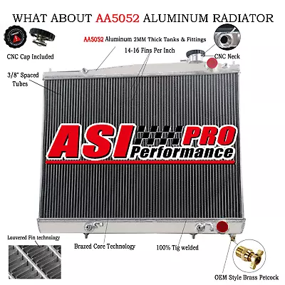 2 Row Aluminium Radiator For Nissan Pathfinder R50 3.3L V6 VG33E 95-05 AT MT AU • $239