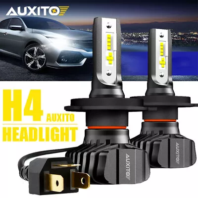AUXITO Headlight H4 Led Bulbs 6500K White High Low Beam Bulb Fanless For Toyota • $53.38