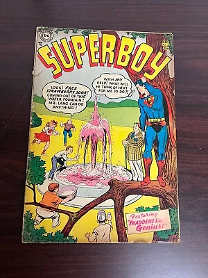 SUPERBOY #37 December 1954  “Thaddeus Lang Genius!  BEAUTIFUL BOOK MUST SELL • $50.14