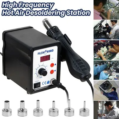 £25.80 • Buy 858D 700W Soldering Iron Station Hot Air Digital Welding SMD Stand With 6 Tips