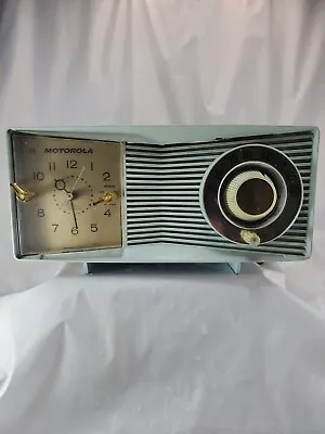 Motorola Light Blue Tube Alarm Clock/Radio PLAcir C2B - Vintage - Works • $129.99