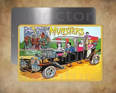 The Munsters  Old Lunch Box Image  8 X 12  Metal Sign Made In USA • $11.47