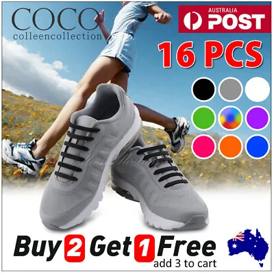 No Tie Elastic Silicone Shoe Laces Shoelaces Sneakers Sports Child/Adult/Unisex • $5.99