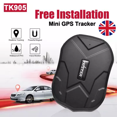 GPS Tracker Magnetic Wireless Car Van Caravan Motorbike Tracking Device TK905 UK • £47.98