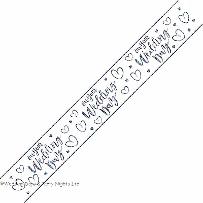 £2.18 • Buy 9ft Sparkly On Your Wedding Day Foil Banner White + Silver Party Wall Door Decor
