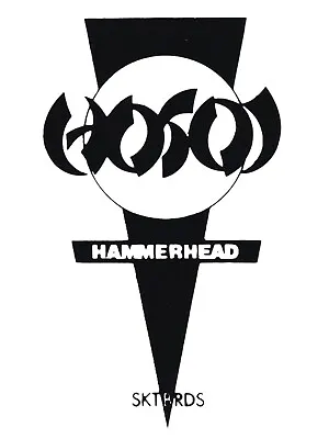 Vtg 1980 Team Hosoi Skateboards Hammerhead Sticker-Not Powell Peralta Santa Cruz • $30