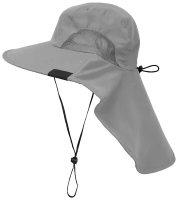 Sun Flap Hat Cap UV Protection Fishing Hiking Brim Neck Cover Bucket USA • $14.98