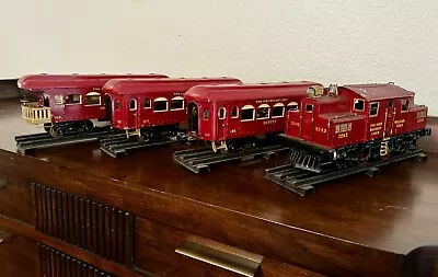 Ives Railway Lines Vintage Train Set Of Locomotive And Cars 184 185 186 • $250