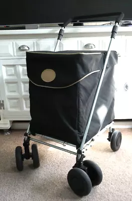 GENUINE Sholley  Burlington Trolley 6 Wheels Shopping Mobility Aid Charcoal • £125