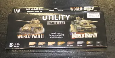 Vallejo - Utility Armour & Infantry Paint Set • £20