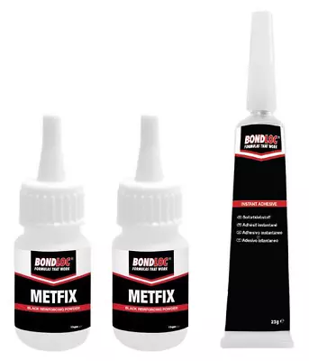  METFIX 2-Part Adhesive Repair Glue & Filler Chemical Metal Plastic Weld Q-Bond • £15.95