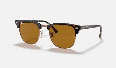 Ray-Ban Clubmaster Polished Havana/Brown Classic B-15 51 Mm Sunglasses RB3016 • $104.98