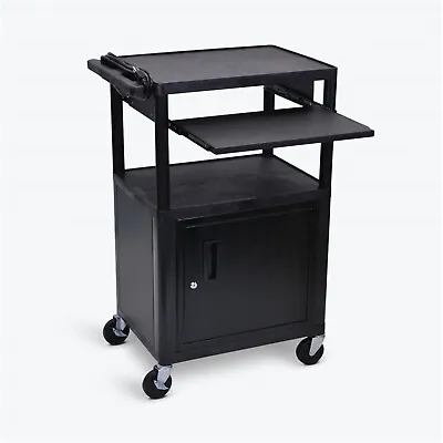 Luxor 42 H AV Cart - 3 Shelves Cabinet Front Pullout Shelf • $279.20
