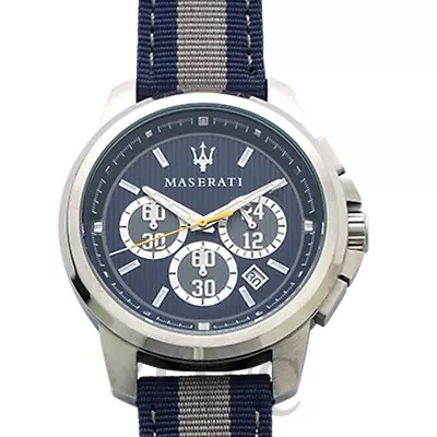 MASERATI Ricordo R8871637001 Blue Dial Men's Watch Genuine FreeS&H • $92