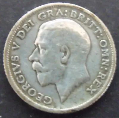 £3.99 • Buy 1924 GEORGE V SILVER SIXPENCE  ( 50% Silver )  British 6d Coin.   681