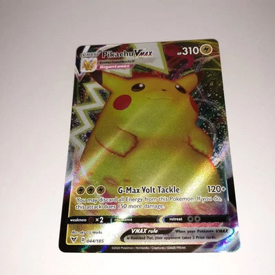 $8 • Buy Pikachu VMAX 044/185 Vivid Voltage Ultra Rare Holo Pokemon TCG NM Mint SWSH