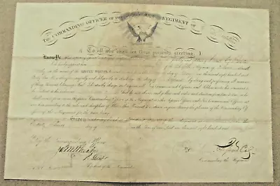 5th RHODE ISLAND CIVIL WAR COMMISSION SIGNED BY COLONEL SISSON • $155