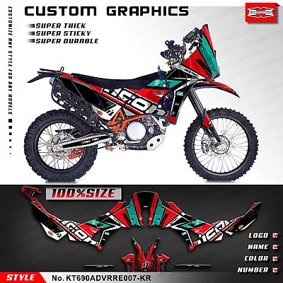 Kungfu Graphics Motorcycle Stickers Decals Kit For 690 Adventure Rally Raid EVO2 • $169.89