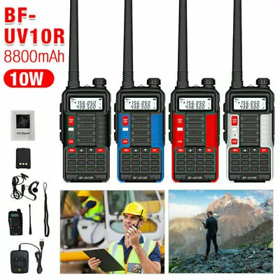 £58.99 • Buy Baofeng UV-10R Walkie Talkie LCD Dual Band UHF VHF Two Way Radio Long Range
